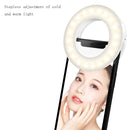 Mobile Phone Live Selfie Light LED Beauty Ring Fill Light(Pink )