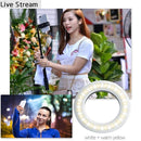 Mobile Phone Live Selfie Light LED Beauty Ring Fill Light(Pink )