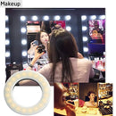 Mobile Phone Live Selfie Light LED Beauty Ring Fill Light(Pink )