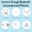 HYC-S9 2 PCS Round Bluetooth Object Finder Mobile Phone Tracking Locator Anti-Lost Two-Way Alarm(Blue)