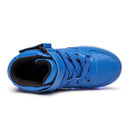 Children LED Luminous Shoes Rechargeable Sports Shoes, Size: 29(Silver)