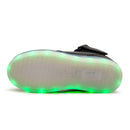 Children LED Luminous Shoes Rechargeable Sports Shoes, Size: 29(Black)