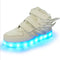 Children Colorful Light Shoes LED Charging Luminous Shoes, Size: 32(White)