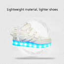 Children Colorful Light Shoes LED Charging Luminous Shoes, Size: 32(Blue)