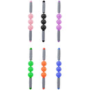 3 in 1 Eva Foam Roller Hollow Muscle Relaxation Roller Yoga Column Set, Length: 33cm (Blue Crescent)