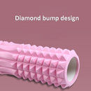 3 in 1 Eva Foam Roller Hollow Muscle Relaxation Roller Yoga Column Set, Length: 33cm (Blue Crescent)