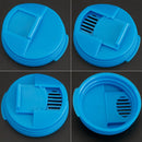 3 PCS Universal Leak-Proof Cover For Cans Push-Type Splash-Proof Cover(Blue)
