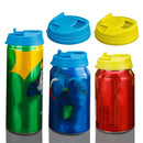 3 PCS Universal Leak-Proof Cover For Cans Push-Type Splash-Proof Cover(Blue)