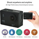 WIFI Waterproof Action Camera Cycling 4K camera Ultra Diving 60PFS kamera Helmet bicycle Cam underwater Sports 1080P Camera(Silver Grey)