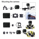WIFI Waterproof Action Camera Cycling 4K camera Ultra Diving 60PFS kamera Helmet bicycle Cam underwater Sports 1080P Camera(Yellow)