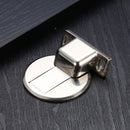 2 PCS Zinc Alloy Non-Perforated Suction Silent Strong Magnetic Door Stopper Brushed Steel