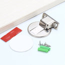 2 PCS Zinc Alloy Non-Perforated Suction Silent Strong Magnetic Door Stopper Brushed Steel