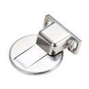2 PCS Zinc Alloy Non-Perforated Suction Silent Strong Magnetic Door Stopper Brushed Steel