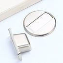 2 PCS Zinc Alloy Non-Perforated Suction Silent Strong Magnetic Door Stopper Brushed Steel