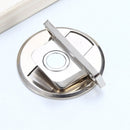 2 PCS Zinc Alloy Non-Perforated Suction Silent Strong Magnetic Door Stopper Brushed Steel