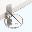 2 PCS Zinc Alloy Non-Perforated Suction Silent Strong Magnetic Door Stopper Brushed Steel