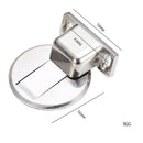 2 PCS Zinc Alloy Non-Perforated Suction Silent Strong Magnetic Door Stopper Brushed Steel