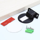 2 PCS Zinc Alloy Non-Perforated Suction Silent Strong Magnetic Door Stopper Black