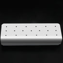 2 PCS S-Shaped 19-Hole Rectangular Lollipop Rack Display Stand Rack(White )