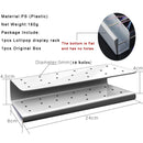 2 PCS S-Shaped 19-Hole Rectangular Lollipop Rack Display Stand Rack(White )