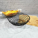 Wrought Iron Fruit Portable Storage Basket Bread French Fries Fried Snacks Portable Basket Large Messy Wire