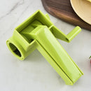 3 PCS Plastic Hand-Cranked Rotary Grater Chocolate Cheese Multi-Function Planer(Green)
