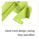 3 PCS Plastic Hand-Cranked Rotary Grater Chocolate Cheese Multi-Function Planer(Green)