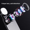 Wide Angle + Macro + Fill Light Mobile Phone Lens Professional Shooting External HD Camera Set
