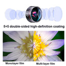Wide Angle + Macro + Fill Light Mobile Phone Lens Professional Shooting External HD Camera Set