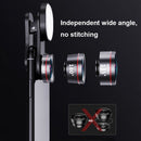 Wide Angle + Macro + Fill Light Mobile Phone Lens Professional Shooting External HD Camera Set