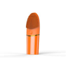 AM--1101 2 PCS Silicone Handheld Cleansing Apparatus Waterproof Portable Cleansing Brush Massager Pore Cleaner(Orange)
