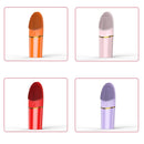 AM--1101 2 PCS Silicone Handheld Cleansing Apparatus Waterproof Portable Cleansing Brush Massager Pore Cleaner(Pink)