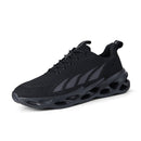 Breathable Fly Woven Mesh Shoes Men Casual Sports Running Shoes, Size: 43(Black)