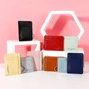 928801 Zipper Ladies Coin Purse Mini Keychain Multi-Card Card Holder(Red)