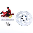 3 in 1 Scooter Modified Hydraulic Brake + 120mm Disc Brake Disc + Modified Seat Set For Xiaomi Mijia M365 Pro(Red Brake + Silver Adapter)