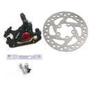 3 in 1 Scooter Modified Hydraulic Brake + 120mm Disc Brake Disc + Modified Seat Set For Xiaomi Mijia M365 Pro(Black Brake + Silver Adapter)
