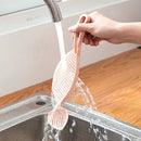 10 PCS Household Rice Scoop Drainer Does Not Hurt The Hand Washing Rice Sieve(Pink)
