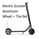 Electric Scooter Aluminum Wheel + Shock-Absorbing Rubber Honeycomb Tire Set For Ninebot ES1 / ES2 / ES3 / ES4