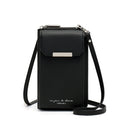 T6035 Multifunctional Lady Shoulder Bag Mini Messenger Mobile Phone Bag(Black)