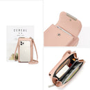 T6035 Multifunctional Lady Shoulder Bag Mini Messenger Mobile Phone Bag(Red)