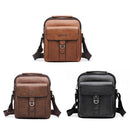 WEIXIER 8606 Men Outdoor Small Messenger Bags Leisure Sports Shoulder Bags(Red Brown)