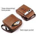 WEIXIER 8606 Men Outdoor Small Messenger Bags Leisure Sports Shoulder Bags(Red Brown)