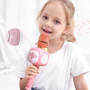 QT-6006 Children Singing Machine With Microphone Integrated Wireless Household Microphone Toy(Green)