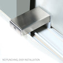 2 PCS Aluminum Screen Window Door Lock Child Protection Safety Lock Anti-theft Stopper(Hex Key)