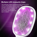 Electrical Mosquito Swatter Mosquito Killer Two-In-One USB Rechargeable Household Electrical Mosquito Swatter, Colour: LEDx6 Gray (Base Charging)