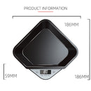 5kg/1g Kitchen Electronic Scale Coffee Scales Baking Food Scale Pallet Scale Pet Scale(White)