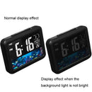 Color Screen Children Electronic Alarm Clock LCD Bedside Alarm Clock(Black Shell Turtle)