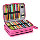 184 Hole Art Storage Pencil Case Multicolor Sketch Pen Color Lead Large Capacity Stationery Box(Lake Blue)