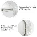 Pet Supplies PC Material Round Glass Door Cat Puppy Door Hole(Transparent)