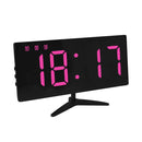6615A LED Electronic Clock Smart Digital Table Clock(Pink)